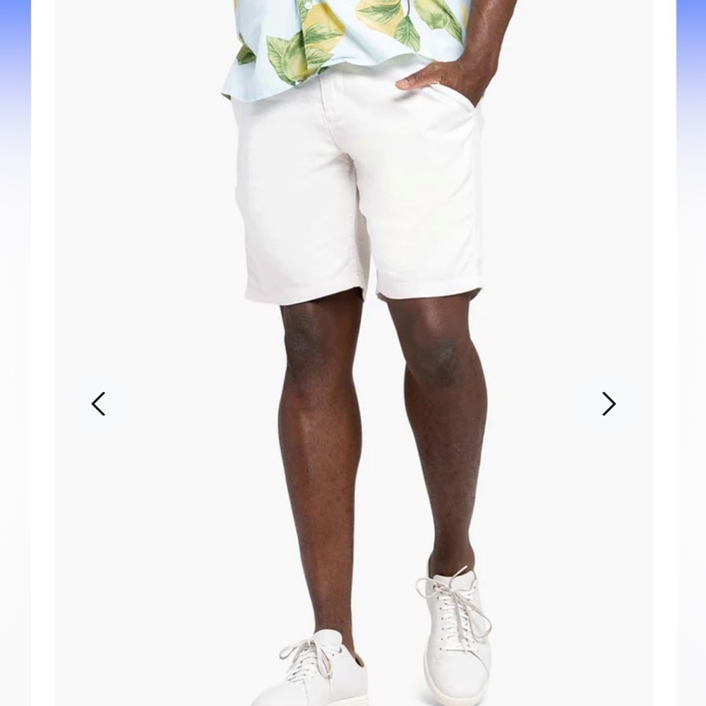 Men's Lightweight White Casual Shorts